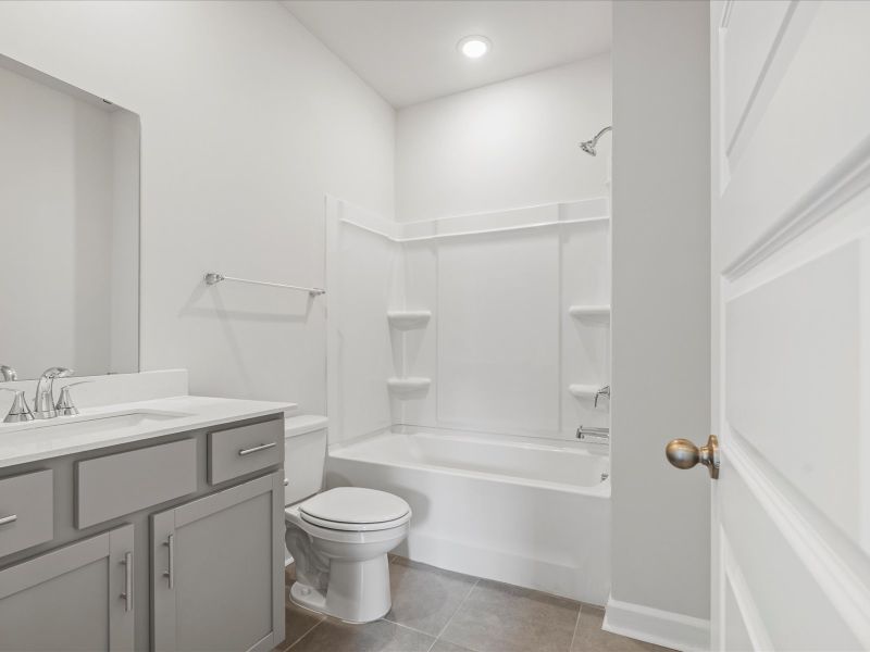 Furnished interior view inside a new home in The Farm at Wells Creek - Heritage Collection, Gray Court (Image 7).
