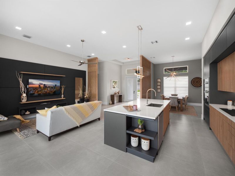 Furnished interior view inside a new home in , Port St. Lucie (Image 13).