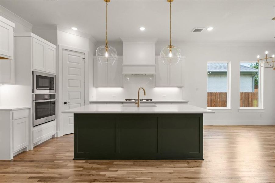 Furnished interior view inside a new home in Parks of Aledo, Aledo (Image 3). Furnished interior view inside a new home in Parks of Aledo, Aledo (Image 3).
