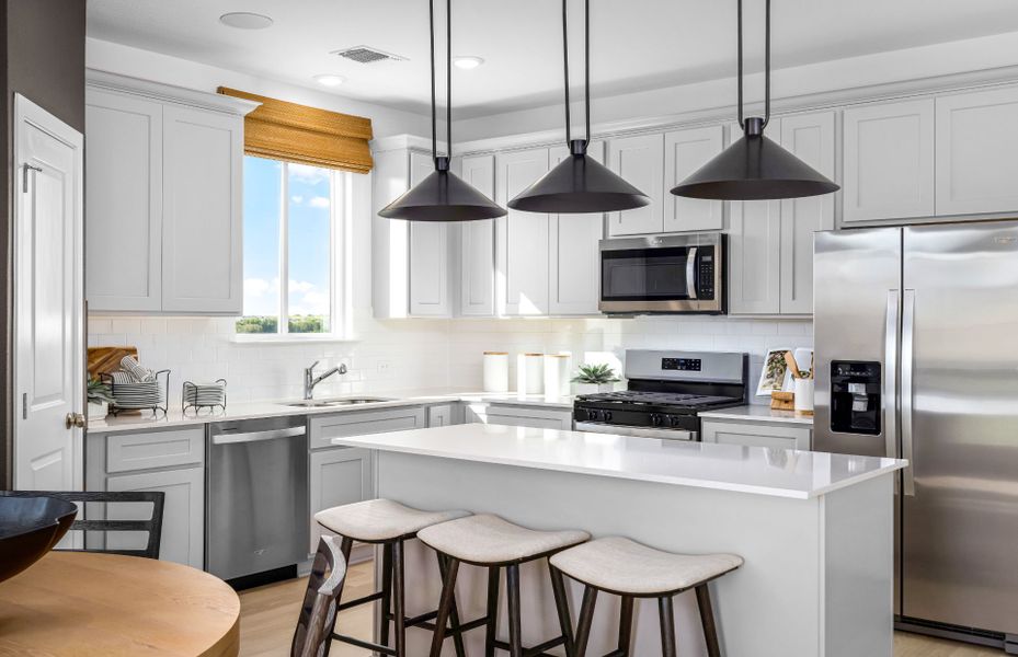 Representative furnished interior of a home built from the Sandalwood by Pulte Homes in Sunfield, Mustang Ridge (Image 15).
