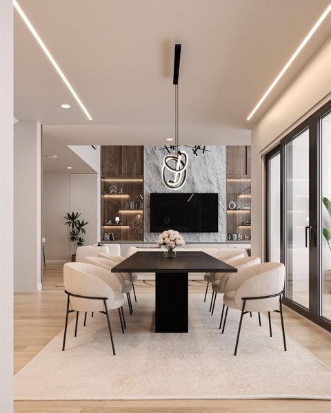 Furnished interior view inside a new home in , Houston (Image 17).