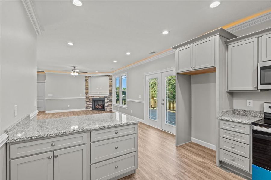 Representative furnished interior of a home built from the Enory by Enchanted Homes in Guadalupe Heights, Seguin (Image 13).