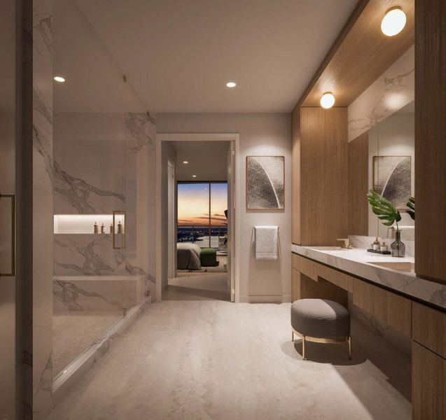 Furnished interior view inside a new home in , West Palm Beach (Image 5).