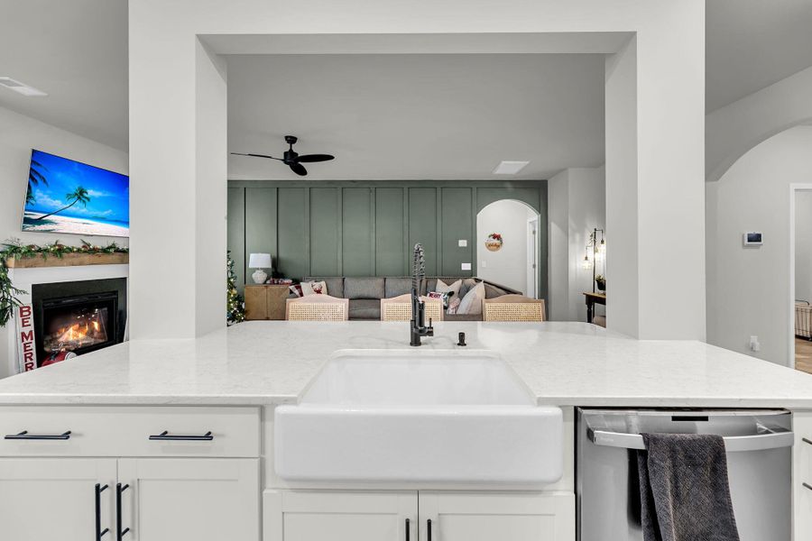 Furnished interior view inside a new home in Cordgrass Landing, Johns Island (Image 15).