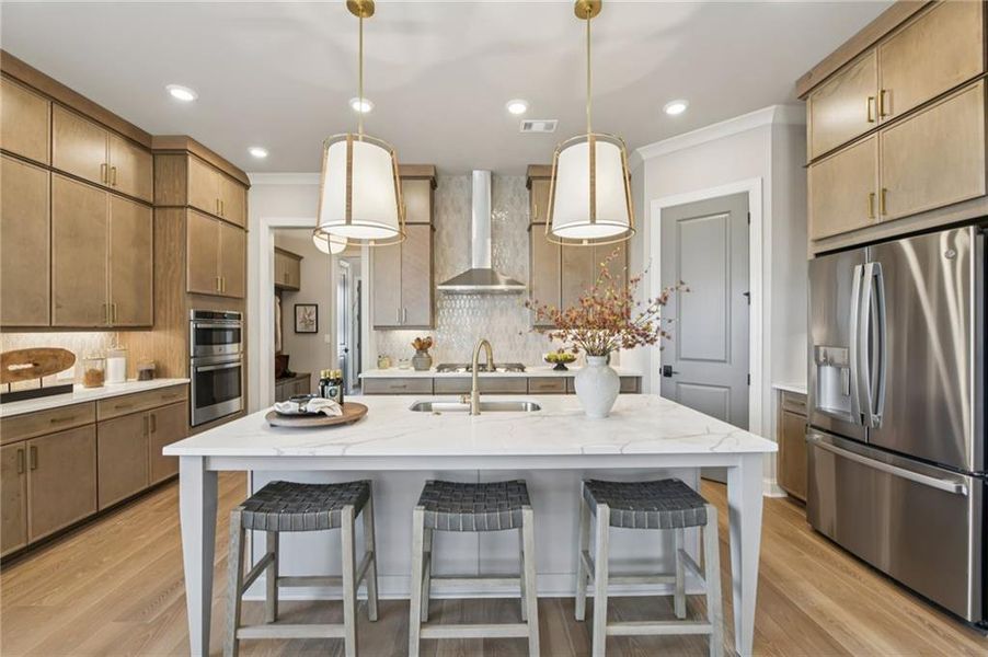 Furnished interior view inside a new home in Palisades Single Family, Cumming (Image 18).