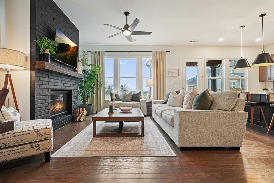 Furnished interior view inside a new home in , Canton (Image 10). Furnished interior view inside a new home in , Canton (Image 10).