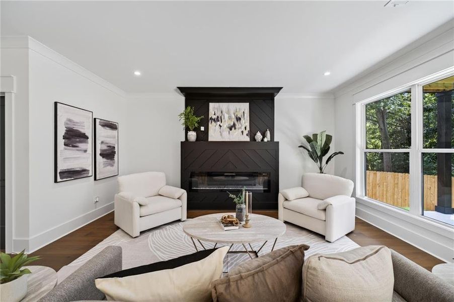 Furnished interior view inside a new home in , Hoschton (Image 8).