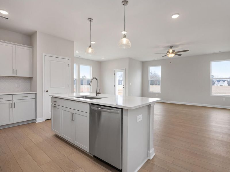 Furnished interior view inside a new home in Retreat at North Main, Lillington (Image 7).
