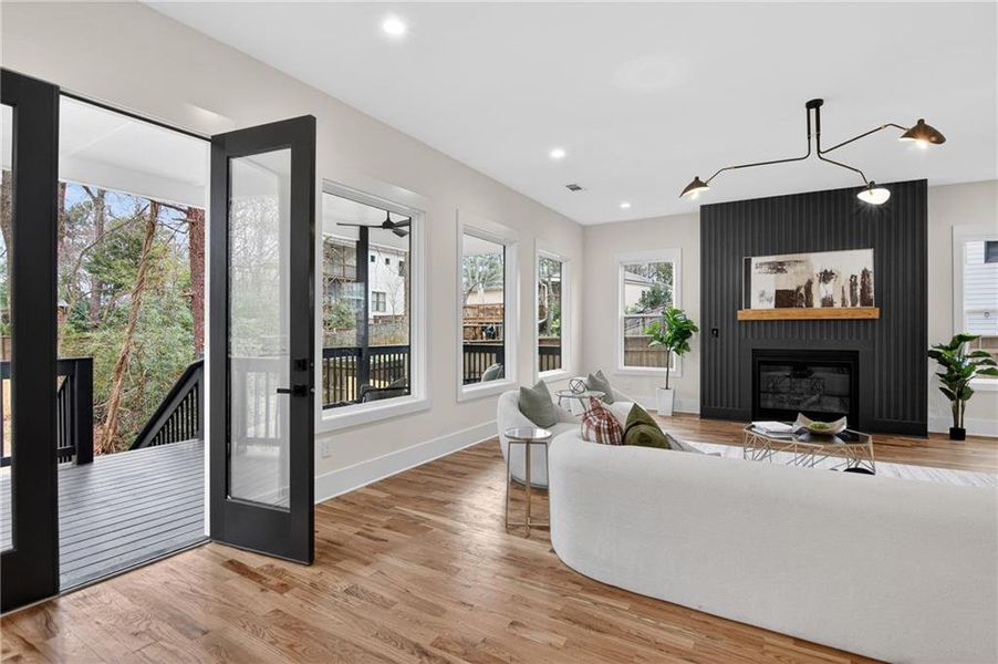 Furnished interior view inside a new home in , Atlanta (Image 12).