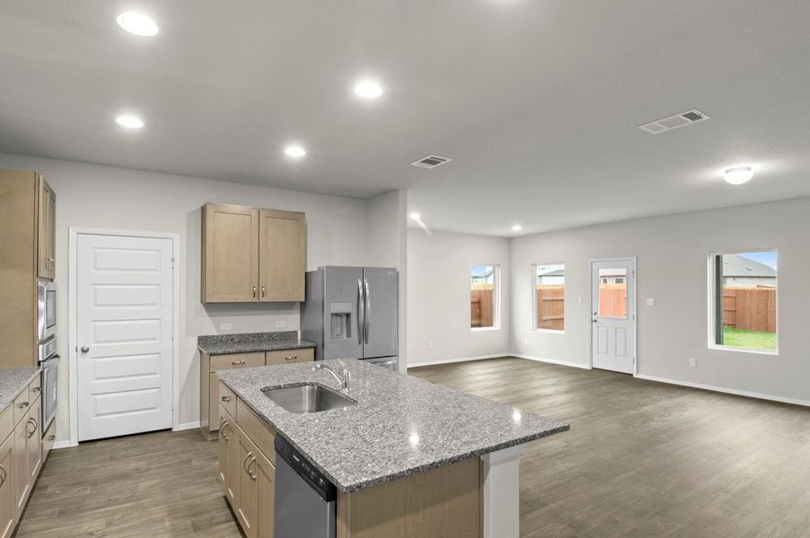 Furnished interior view inside a new home in Oaks at San Gabriel, Georgetown (Image 13).