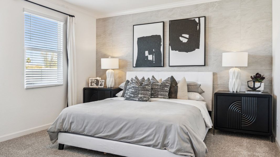 Furnished interior view inside a new home in Desert Moon Estates, Buckeye (Image 12). Furnished interior view inside a new home in Desert Moon Estates, Buckeye (Image 12).