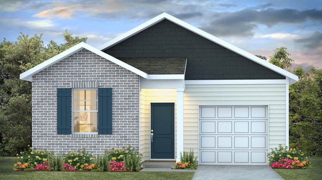 Representative exterior photo of a completed home built from the DEVON by D.R. Horton in Ferry Grove, Lexington, SC (Image 20).