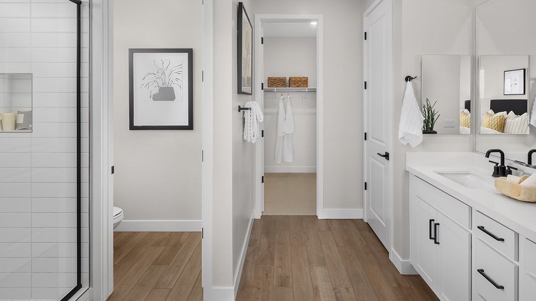 Representative furnished interior of a home built from the Plan 4002 by New Home Co. in Teravalis, Buckeye (Image 5). Representative furnished interior of a home built from the Plan 4002 by New Home Co. in Teravalis, Buckeye (Image 5).