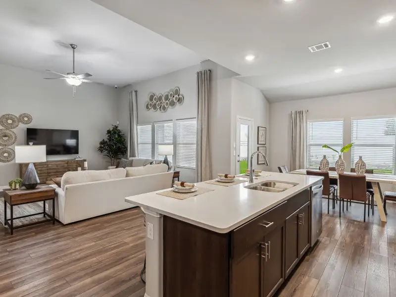 Furnished interior view inside a new home in Lakehaven - Premier Series, Farmersville (Image 4).