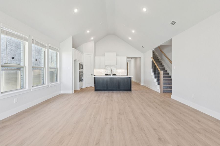 Representative unfurnished interior of a home built from the Statler by Centre Living Homes in Painted Tree Woodland West, McKinney (Image 16). Representative unfurnished interior of a home built from the Statler by Centre Living Homes in Painted Tree Woodland West, McKinney (Image 16).