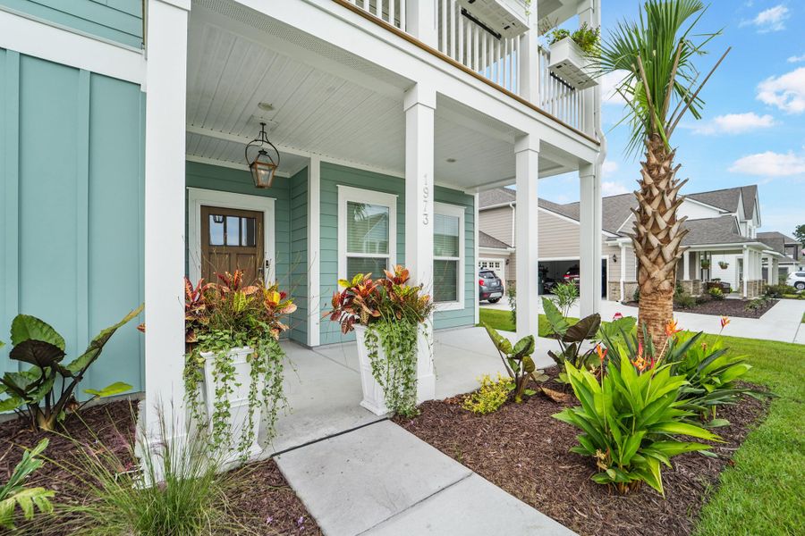 Front exterior of a new home in , Johns Island, SC, highlighting curb appeal (Image 19). Front exterior of a new home in , Johns Island, SC, highlighting curb appeal (Image 19).
