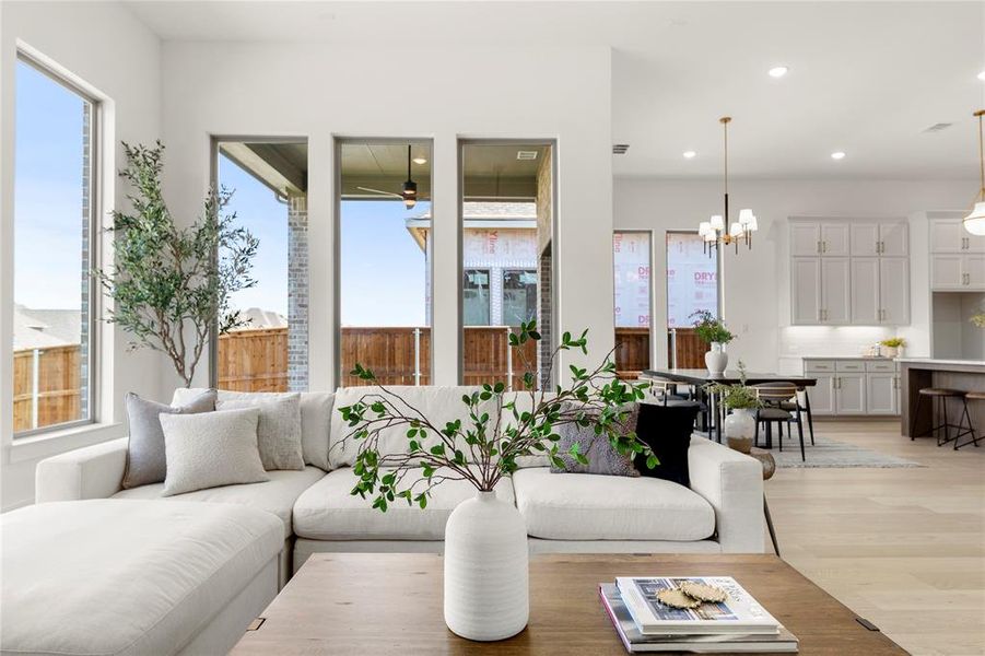 Furnished interior view inside a new home in Lakewood at Brookhollow – 60′, Prosper (Image 8). Furnished interior view inside a new home in Lakewood at Brookhollow – 60′, Prosper (Image 8).