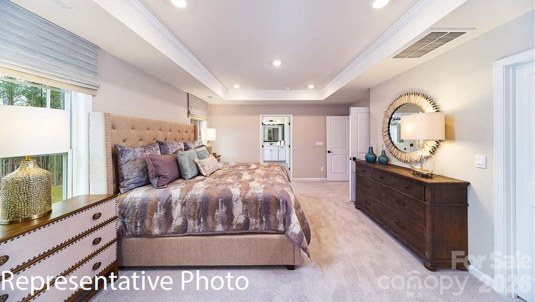 Furnished interior view inside a new home in Falls Cove, Troutman (Image 32).
