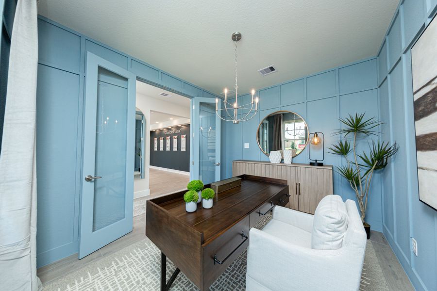 Representative furnished interior of a home built from the Alder by Beazer Homes in Amira: Premier Collection, Tomball (Image 8).