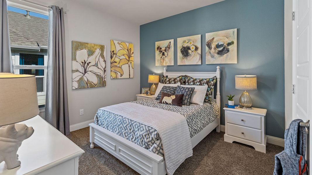 Furnished interior view inside a new home in Eagle Creek, Denton (Image 26). Furnished interior view inside a new home in Eagle Creek, Denton (Image 26).