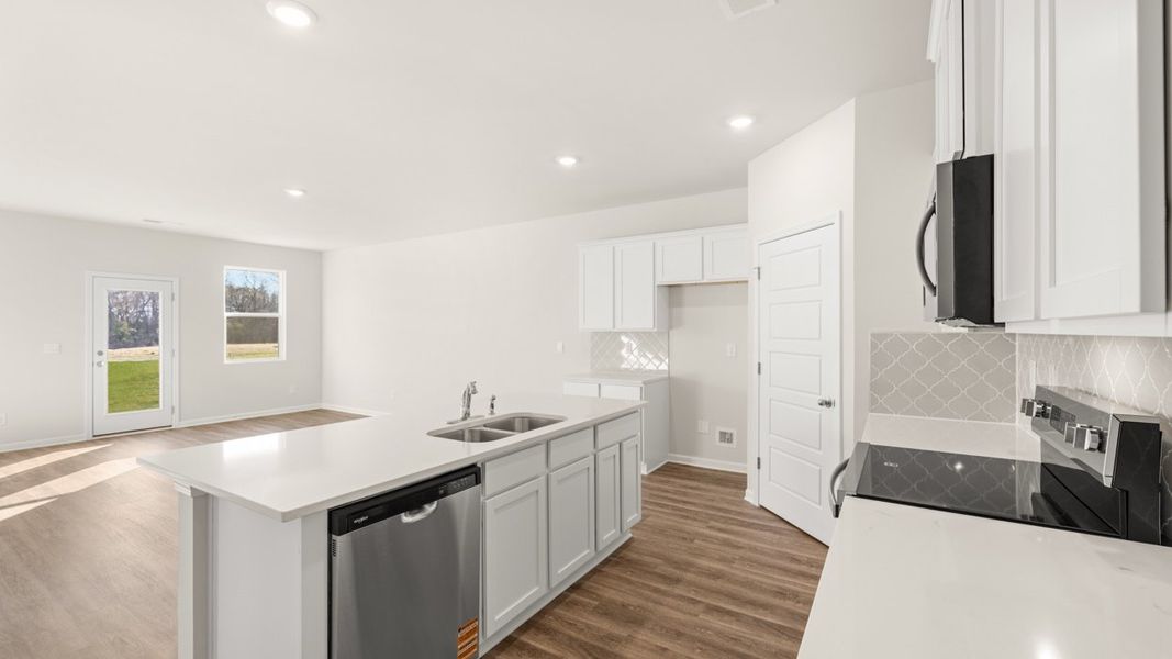 Representative furnished interior of a home built from the Cali by D.R. Horton in Jackson Landing, Jefferson (Image 5).