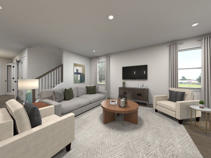 Furnished interior view inside a new home in Benders Cove - Premier Series, Mount Juliet (Image 5). Furnished interior view inside a new home in Benders Cove - Premier Series, Mount Juliet (Image 5).