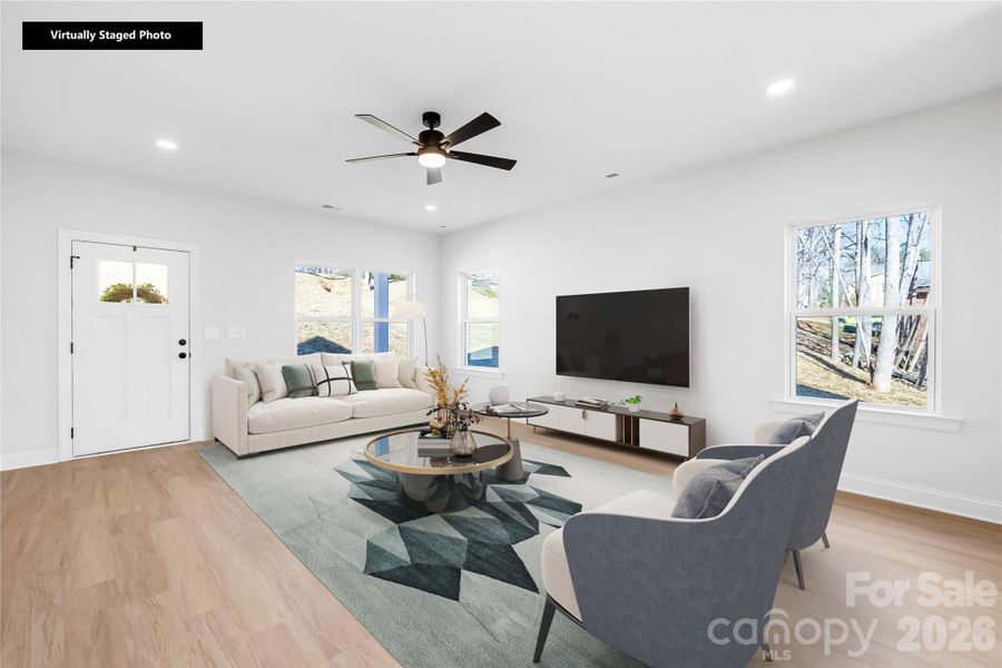 Furnished interior view inside a new home in , Kings Mountain (Image 11).