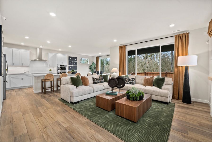Furnished interior view inside a new home in , Leon Valley (Image 7). Furnished interior view inside a new home in , Leon Valley (Image 7).