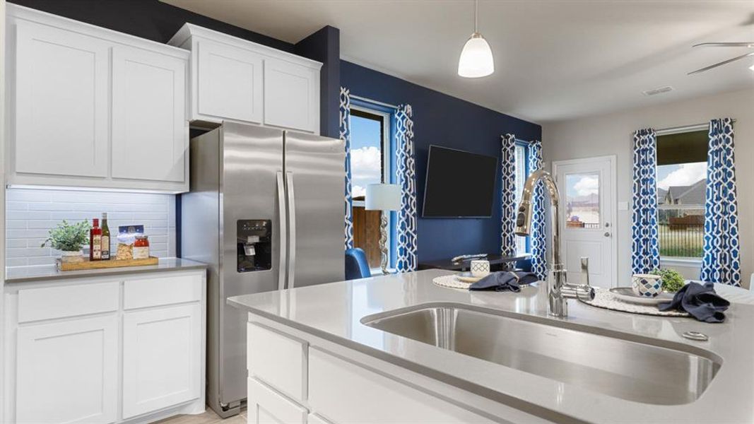 Furnished interior view inside a new home in Bluestem, Rhome (Image 13).