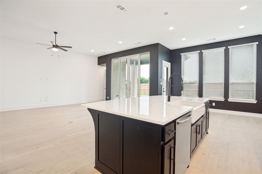 Furnished interior view inside a new home in Wildflower Ranch, Justin (Image 4).
