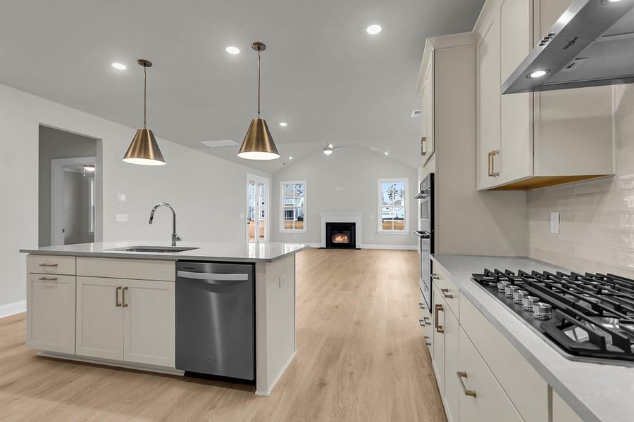 Furnished interior view inside a new home in Tidewater at Lakes of Cane Bay, Summerville (Image 6).