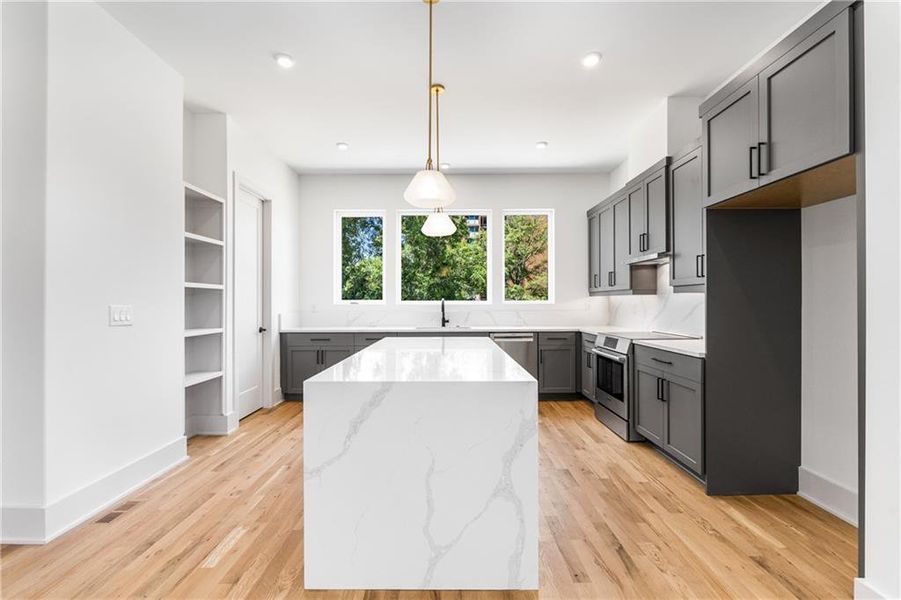 Furnished interior view inside a new home in , Atlanta (Image 27).