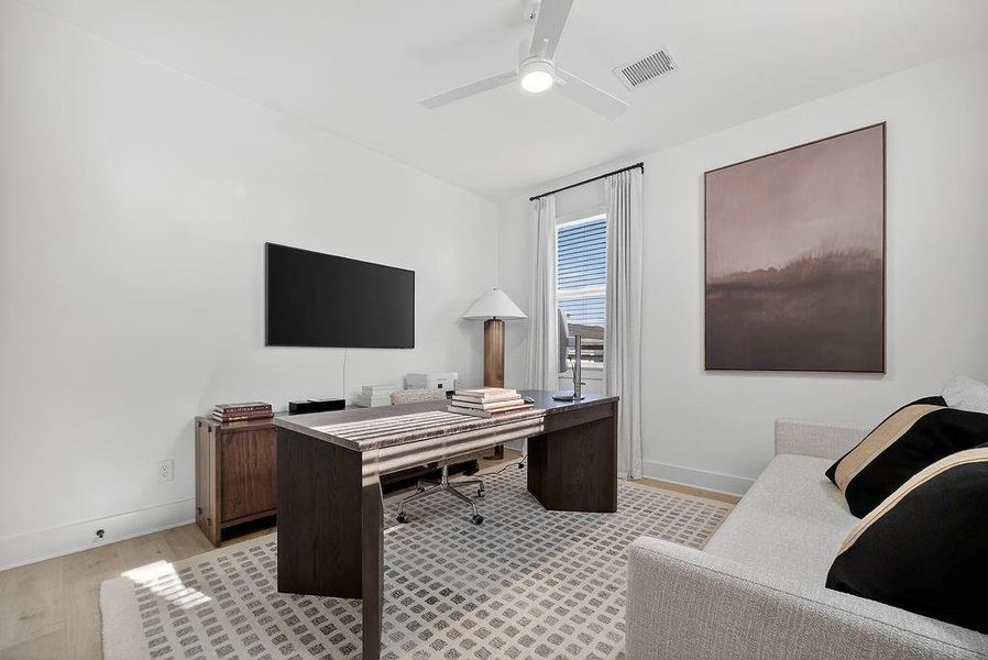 Furnished interior view inside a new home in , Dallas (Image 12). Furnished interior view inside a new home in , Dallas (Image 12).