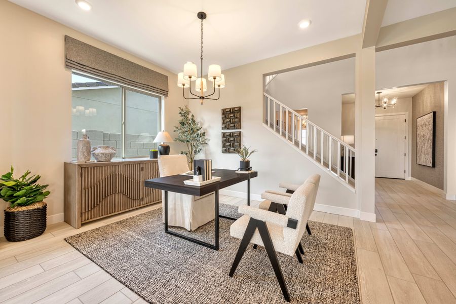 Representative furnished interior of a home built from the Safflower Plan 40-4 by Tri Pointe Homes in Soleo, San Tan Valley (Image 13).