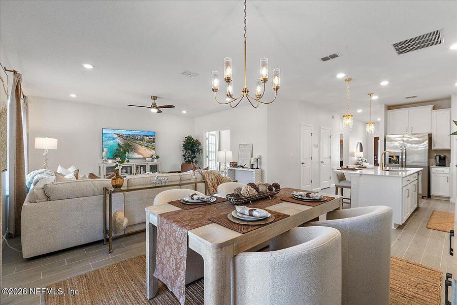 Furnished interior view inside a new home in Edenbrooke at Hyland Trail | 55+, Green Cove Springs (Image 10).