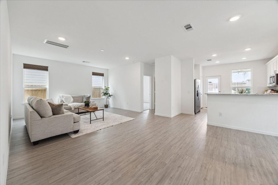 Furnished interior view inside a new home in Decker Farms, Magnolia (Image 7). Furnished interior view inside a new home in Decker Farms, Magnolia (Image 7).