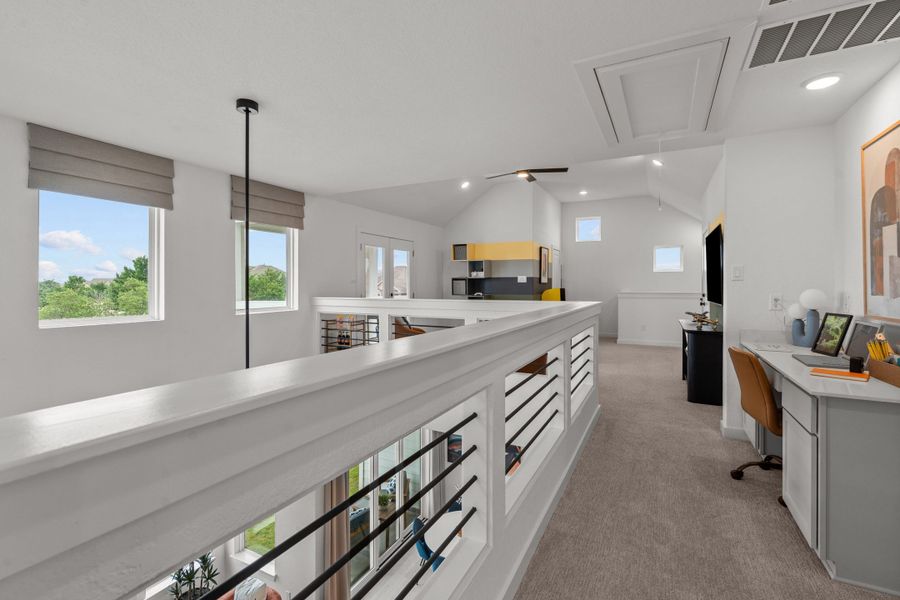 Furnished interior view inside a new home in The Crossvine – Garden Homes, Schertz (Image 23).