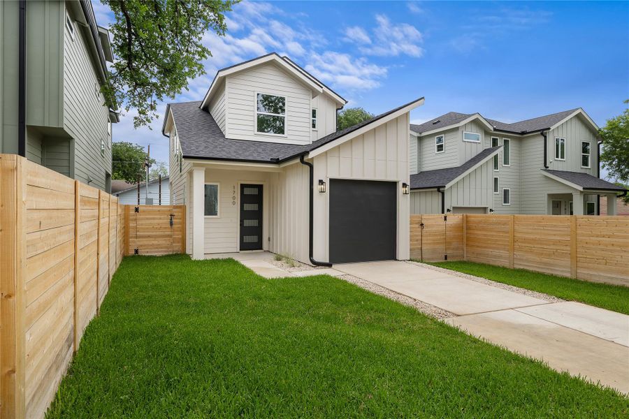 Front exterior of a new home in , Austin, TX, highlighting curb appeal (Image 22).