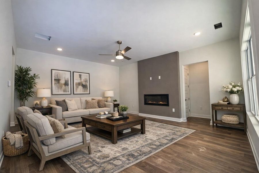 Furnished interior view inside a new home in Twin Oaks, Oakland (Image 4).