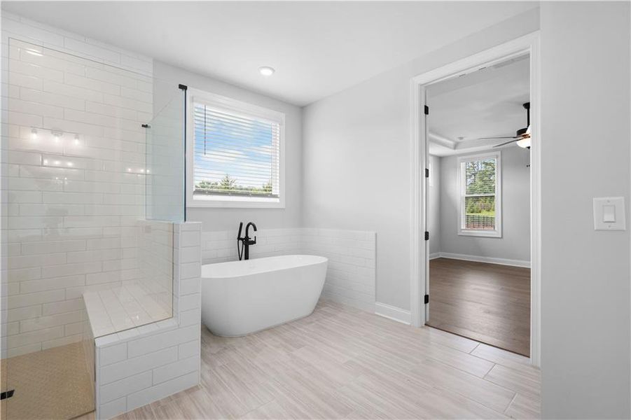 Furnished interior view inside a new home in Promenade at Sawnee Village, Cumming (Image 16).