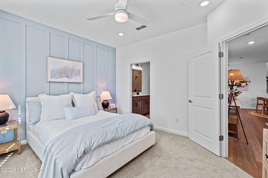 Furnished interior view inside a new home in , Palm Coast (Image 22).
