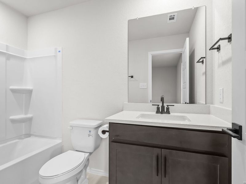 Furnished interior view inside a new home in Royal Crest, San Antonio (Image 37).