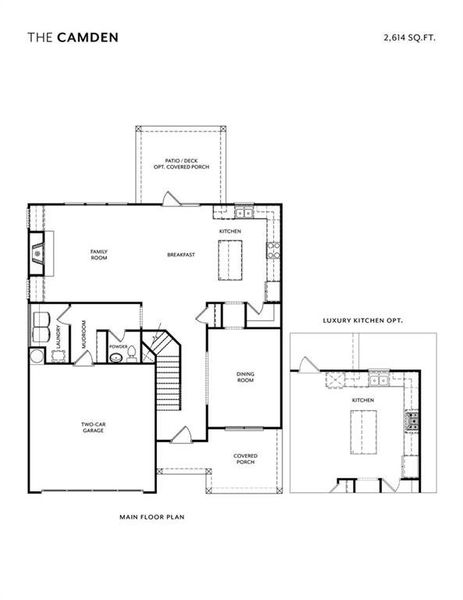 2D floor plan layout of this home in , Buford, GA (Image 3).