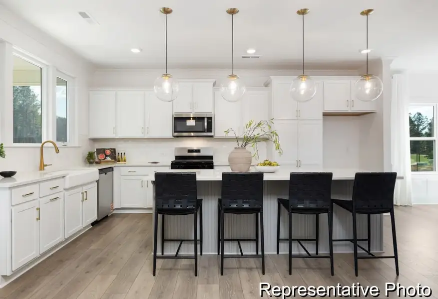 Furnished interior view inside a new home in River Rock, Winston-Salem (Image 2).
