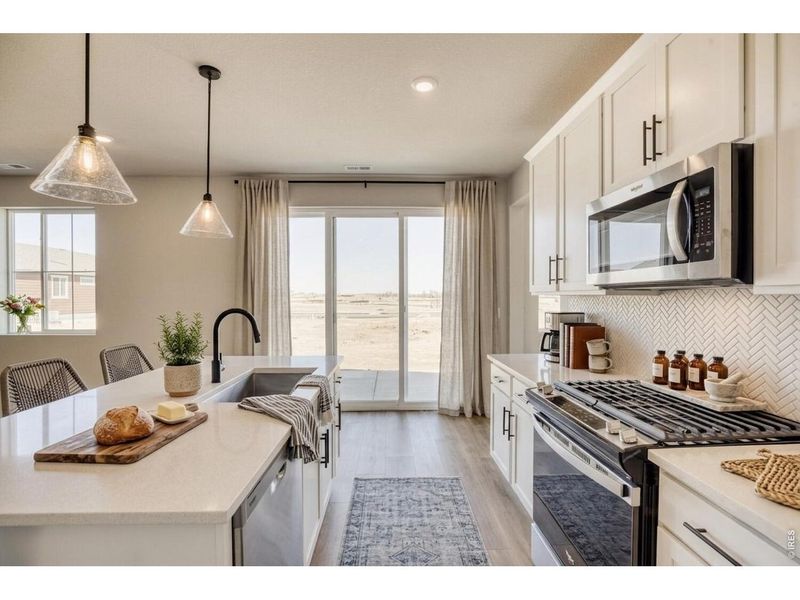 Furnished interior view inside a new home in Farmstead, Berthoud (Image 14). Furnished interior view inside a new home in Farmstead, Berthoud (Image 14).