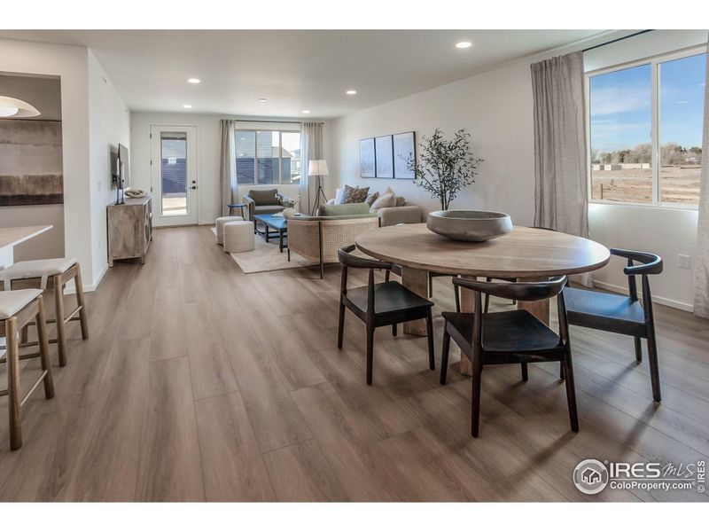 EXAMPLE PHOTO: DINING ROOM & LIVING ROOM