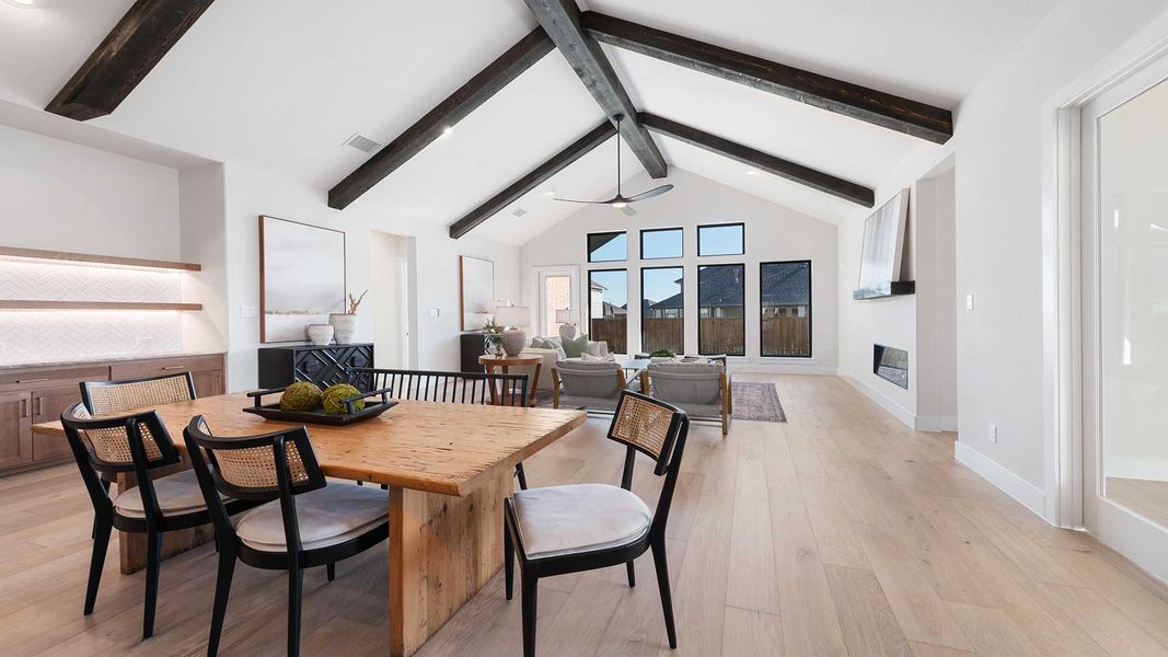 Representative furnished interior of a home built from the 3430W by Perry Homes in Somerset Park, Rockwall (Image 4).