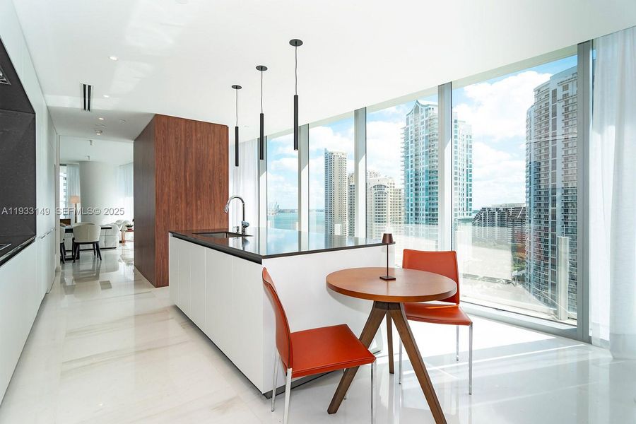 Furnished interior view inside a new home in , Miami (Image 7).