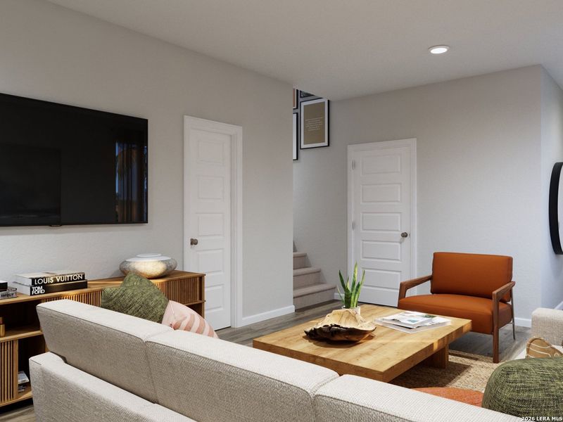 Furnished interior view inside a new home in Melissa Ranch, San Antonio (Image 15).