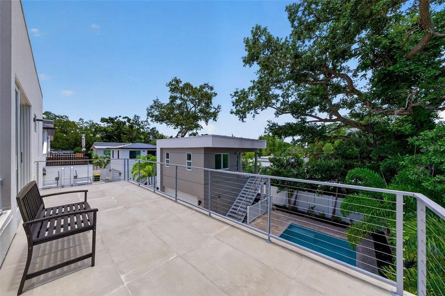 Exterior details and patio area of a home in , Sarasota (Image 40).